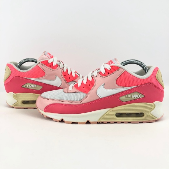 Nike Women's Air Max 90 LE HOT PUNCH #325213 605 Nike Womens Air Max '90 Shoes Retro New Hot Punch Pink White 325213 605 | eBay
